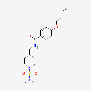 4-butoxy-N-((1-(N,N-dimethylsulfamoyl)piperidin-4-yl)methyl)benzamide