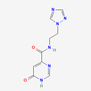 N-(2-(1H-1,2,4-triazol-1-yl)ethyl)-6-hydroxypyrimidine-4-carboxamide