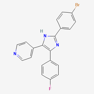 molecular formula C20H13BrFN3 B2964015 SB-203580 analogue (4) CAS No. 208182-31-4