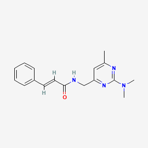 N-((2-(dimethylamino)-6-methylpyrimidin-4-yl)methyl)cinnamamide