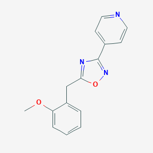 molecular formula C15H13N3O2 B296403 4-[5-(2-Methoxybenzyl)-1,2,4-oxadiazol-3-yl]pyridine 