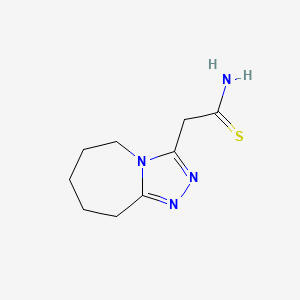 2-{5H,6H,7H,8H,9H-[1,2,4]triazolo[4,3-a]azepin-3-yl}ethanethioamide