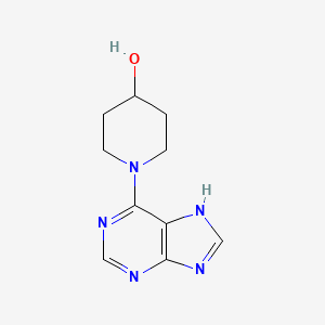 molecular formula C10H13N5O B2964034 1-(9H-嘌呤-6-基)哌啶-4-醇 CAS No. 537667-08-6