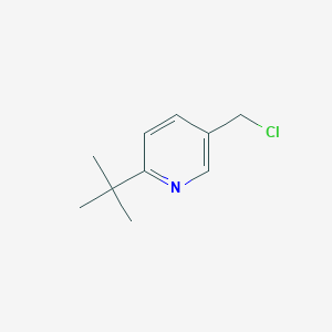 molecular formula C10H14ClN B2964036 2-叔丁基-5-(氯甲基)吡啶 CAS No. 1211529-00-8