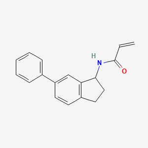 N-(6-Phenyl-2,3-dihydro-1H-inden-1-yl)prop-2-enamide