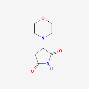 molecular formula C8H12N2O3 B2964051 3-Morpholin-4-ylpyrrolidine-2,5-dione CAS No. 691380-55-9