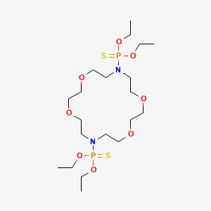 O,O,O',O'-tetraethyl 1,4,10,13-tetraoxa-7,16-diazacyclooctadecane-7,16-diyldiphosphonothioate