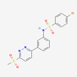 4-bromo-N-(3-(6-(methylsulfonyl)pyridazin-3-yl)phenyl)benzenesulfonamide