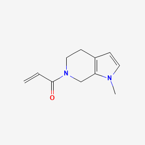 molecular formula C11H14N2O B2964058 1-(1-Methyl-5,7-dihydro-4H-pyrrolo[2,3-c]pyridin-6-yl)prop-2-en-1-one CAS No. 2176573-11-6