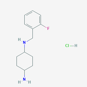 molecular formula C13H20ClFN2 B2964062 N1-(2-Fluorobenzyl)cyclohexane-1,4-diamine hydrochloride CAS No. 1366386-69-7