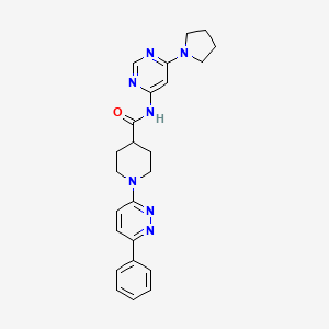 1-(6-phenylpyridazin-3-yl)-N-(6-(pyrrolidin-1-yl)pyrimidin-4-yl)piperidine-4-carboxamide