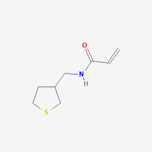 molecular formula C8H13NOS B2964070 N-(Thiolan-3-ylmethyl)prop-2-enamide CAS No. 1690520-05-8