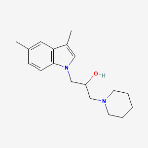 1-(piperidin-1-yl)-3-(2,3,5-trimethyl-1H-indol-1-yl)propan-2-ol