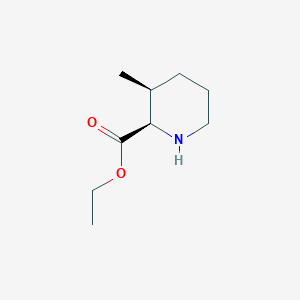 molecular formula C9H17NO2 B2964085 Ethyl (2R,3S)-3-methylpiperidine-2-carboxylate CAS No. 2248320-91-2