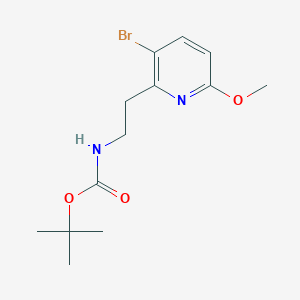 molecular formula C13H19BrN2O3 B2964110 tert-Butyl (2-(3-bromo-6-methoxypyridin-2-yl)ethyl)carbamate CAS No. 2206567-70-4