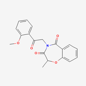 4-(2-(2-methoxyphenyl)-2-oxoethyl)-2-methylbenzo[f][1,4]oxazepine-3,5(2H,4H)-dione