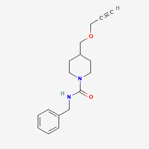 molecular formula C17H22N2O2 B2964124 N-benzyl-4-((prop-2-yn-1-yloxy)methyl)piperidine-1-carboxamide CAS No. 1251547-01-9