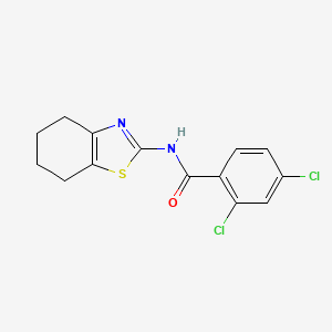 molecular formula C14H12Cl2N2OS B2964129 2,4-dichloro-N-(4,5,6,7-tetrahydrobenzo[d]thiazol-2-yl)benzamide CAS No. 313529-44-1