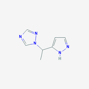 1-[1-(1H-pyrazol-3-yl)ethyl]-1H-1,2,4-triazole