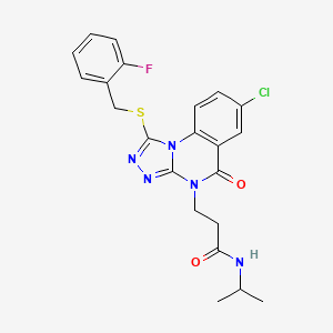 N-(2-methoxybenzyl)-5-[2-(pyrrolidin-1-ylcarbonyl)phenyl]-1,3-oxazole-4-carboxamide