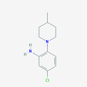 molecular formula C12H17ClN2 B2964155 5-Chloro-2-(4-methylpiperidin-1-yl)aniline CAS No. 893751-44-5