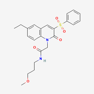 molecular formula C23H26N2O5S B2964158 2-(4-氧代噻吩并[3,2-c]吡啶-5(4H)-基)-N-[4-(三氟甲氧基)苯基]乙酰胺 CAS No. 1116084-11-7