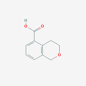 molecular formula C10H10O3 B2964162 3,4-dihydro-1H-2-benzopyran-5-carboxylic acid CAS No. 1261601-88-0