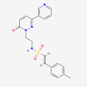 molecular formula C20H20N4O3S B2964163 (E)-N-(2-(6-oxo-3-(pyridin-3-yl)pyridazin-1(6H)-yl)ethyl)-2-(p-tolyl)ethenesulfonamide CAS No. 1021062-73-6