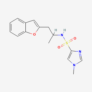 N-(1-(benzofuran-2-yl)propan-2-yl)-1-methyl-1H-imidazole-4-sulfonamide