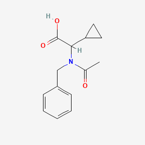2-[Acetyl(benzyl)amino]-2-cyclopropylacetic acid