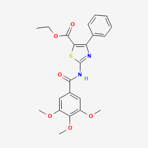 Ethyl 4-phenyl-2-(3,4,5-trimethoxybenzamido)thiazole-5-carboxylate