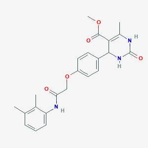 molecular formula C23H25N3O5 B296420 Methyl 4-{4-[2-(2,3-dimethylanilino)-2-oxoethoxy]phenyl}-6-methyl-2-oxo-1,2,3,4-tetrahydro-5-pyrimidinecarboxylate 