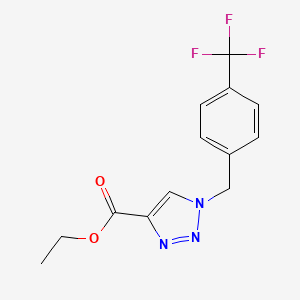 ethyl 1-{[4-(trifluoromethyl)phenyl]methyl}-1H-1,2,3-triazole-4-carboxylate