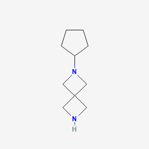 molecular formula C10H18N2 B2964213 2-Cyclopentyl-2,6-diazaspiro[3.3]heptane CAS No. 1824130-21-3