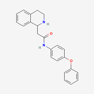 molecular formula C23H22N2O2 B2964229 N-(4-phenoxyphenyl)-2-(1,2,3,4-tetrahydroisoquinolin-1-yl)acetamide CAS No. 338793-51-4