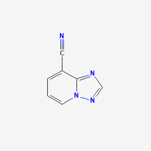 molecular formula C7H4N4 B2964244 [1,2,4]Triazolo[1,5-a]pyridine-8-carbonitrile CAS No. 69277-99-2