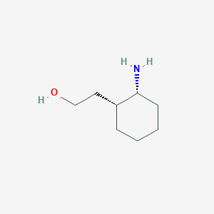 molecular formula C8H17NO B2964247 Rel-2-((1R,2R)-2-aminocyclohexyl)ethan-1-ol CAS No. 1229039-41-1