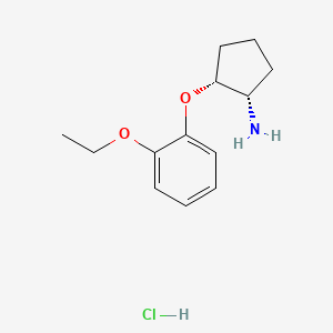 (1S,2R)-2-(2-Ethoxyphenoxy)cyclopentan-1-amine;hydrochloride