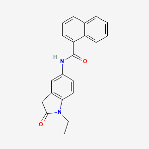 N-(1-ethyl-2-oxoindolin-5-yl)-1-naphthamide