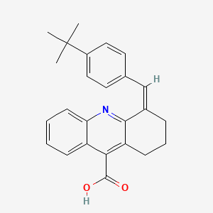 4-[(4-Tert-butylphenyl)methylidene]-1,2,3,4-tetrahydroacridine-9-carboxylic acid