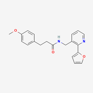 N-((2-(furan-2-yl)pyridin-3-yl)methyl)-3-(4-methoxyphenyl)propanamide