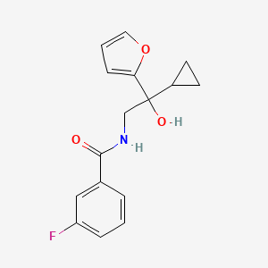 N-(2-cyclopropyl-2-(furan-2-yl)-2-hydroxyethyl)-3-fluorobenzamide