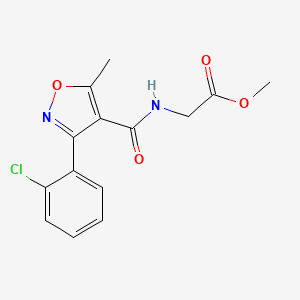 Methyl 2-({[3-(2-chlorophenyl)-5-methyl-4-isoxazolyl]carbonyl}amino)acetate