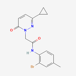 N-(2-bromo-4-methylphenyl)-2-(3-cyclopropyl-6-oxopyridazin-1(6H)-yl)acetamide