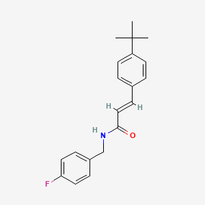 (2E)-3-(4-tert-butylphenyl)-N-(4-fluorobenzyl)prop-2-enamide