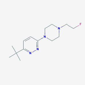 molecular formula C14H23FN4 B2964328 3-(Tert-butyl)-6-(4-(2-fluoroethyl)piperazin-1-yl)pyridazine CAS No. 2034512-41-7