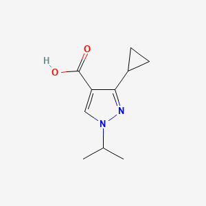 3-Cyclopropyl-1-(propan-2-yl)-1H-pyrazole-4-carboxylic acid