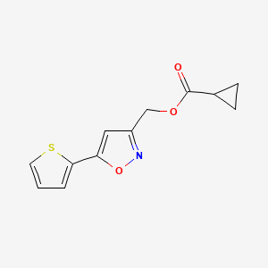 (5-(Thiophen-2-yl)isoxazol-3-yl)methyl cyclopropanecarboxylate