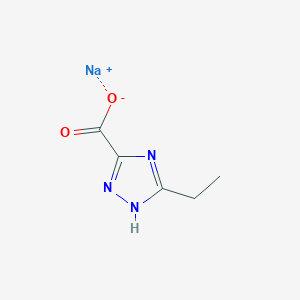 molecular formula C5H6N3NaO2 B2964384 5-乙基-4H-1,2,4-三唑-3-羧酸钠 CAS No. 2138228-39-2