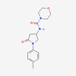 N-(5-oxo-1-(p-tolyl)pyrrolidin-3-yl)morpholine-4-carboxamide